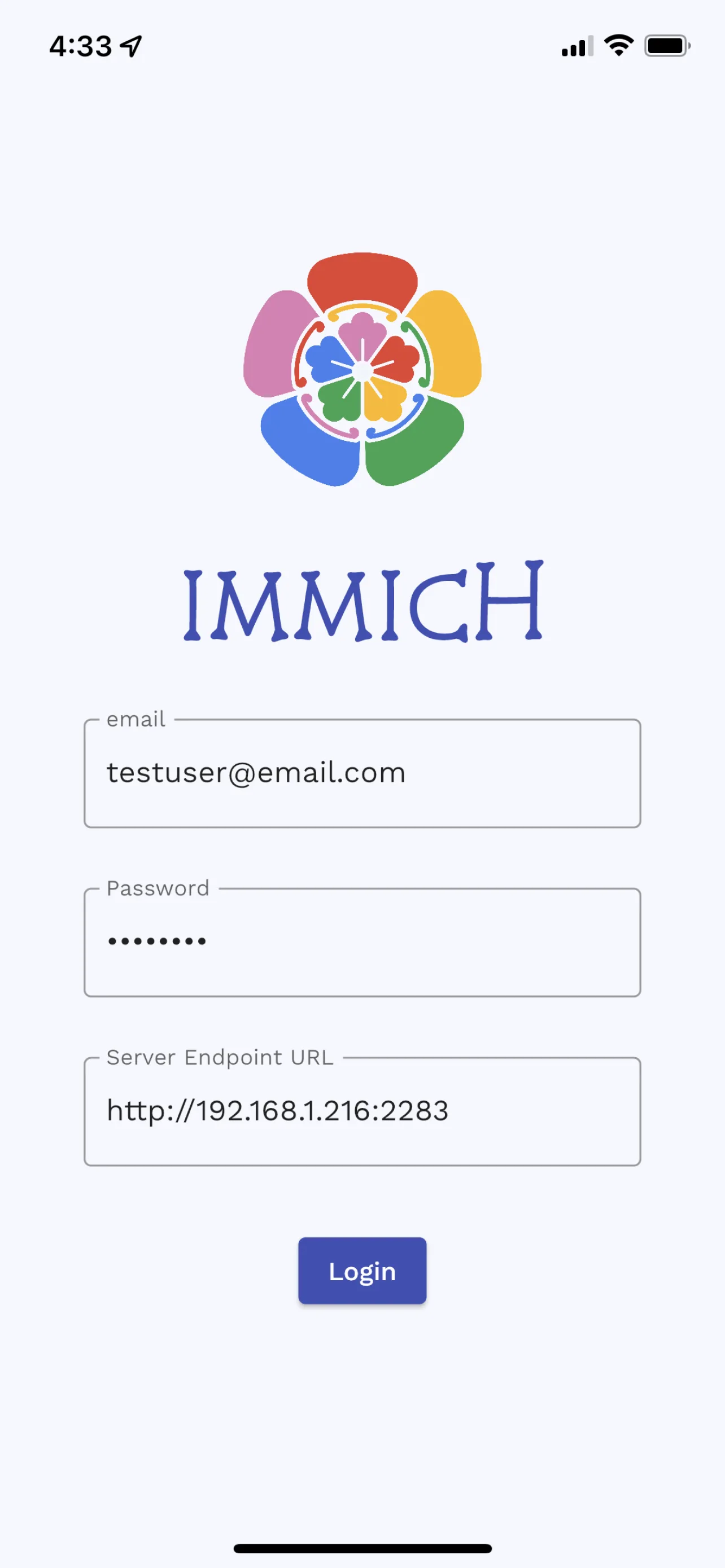 Immich screenshot 1