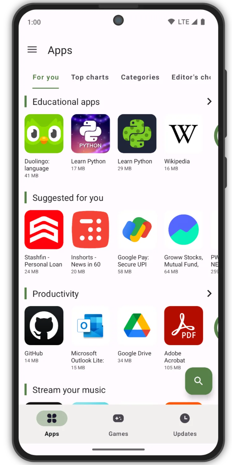 Aurora Store screenshot 1