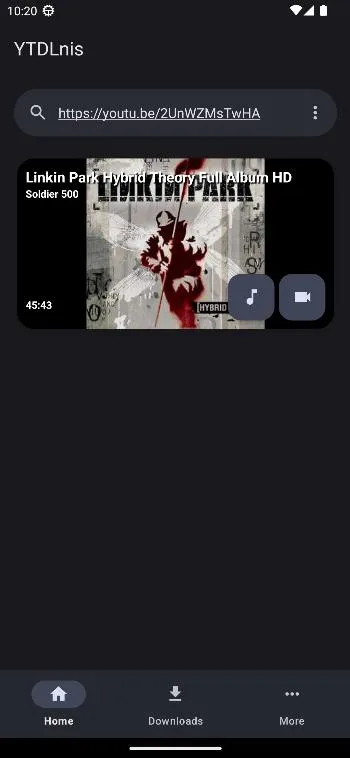YTDLnis screenshot 1