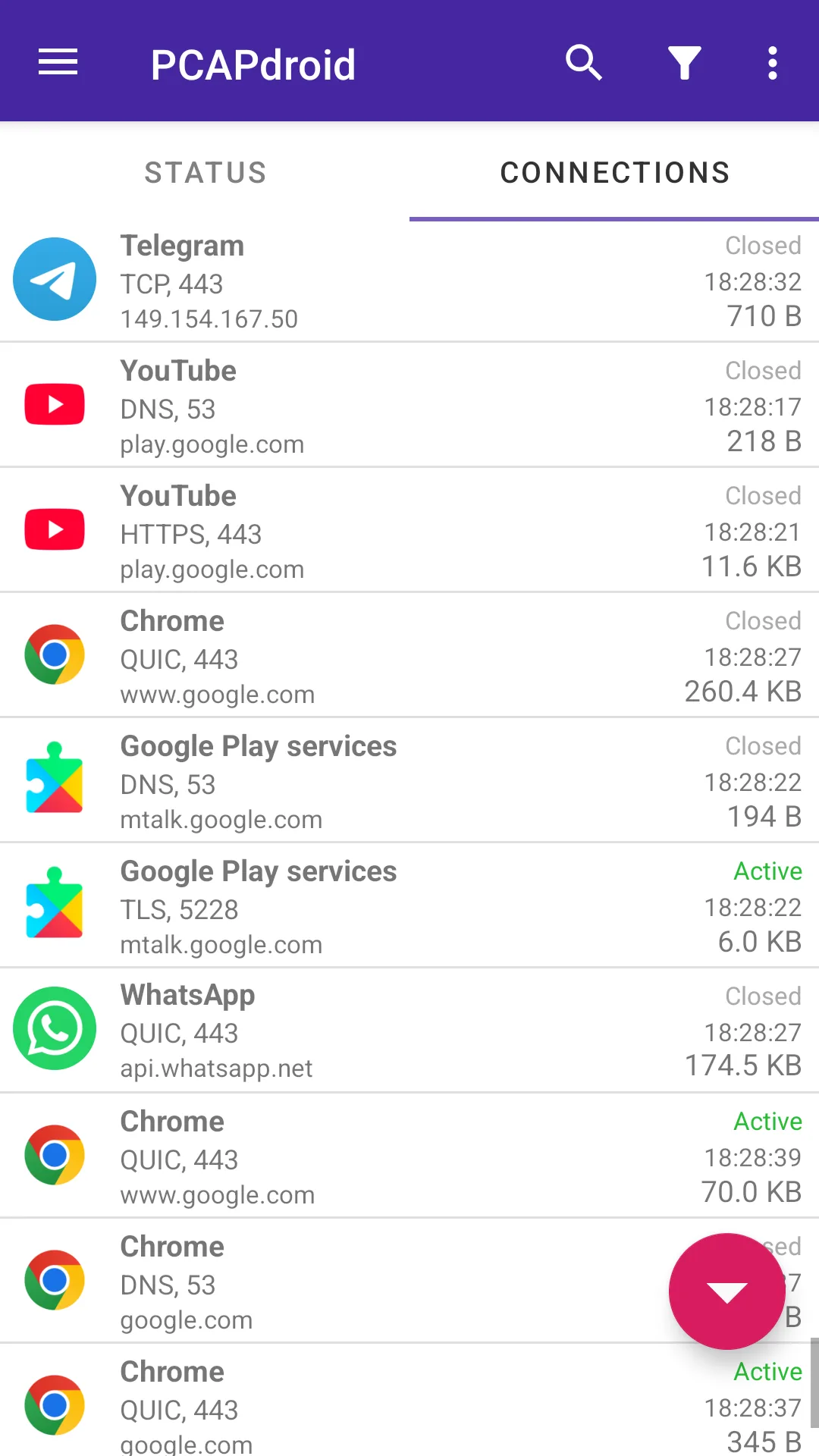 PCAPdroid screenshot 4
