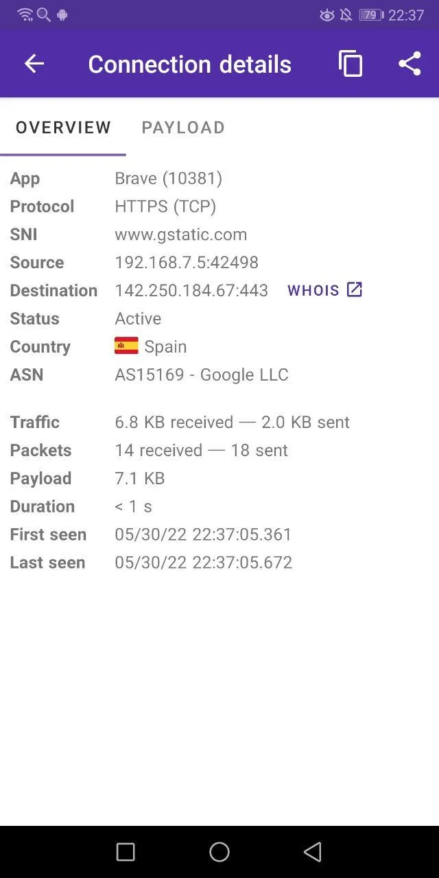 PCAPdroid screenshot 5