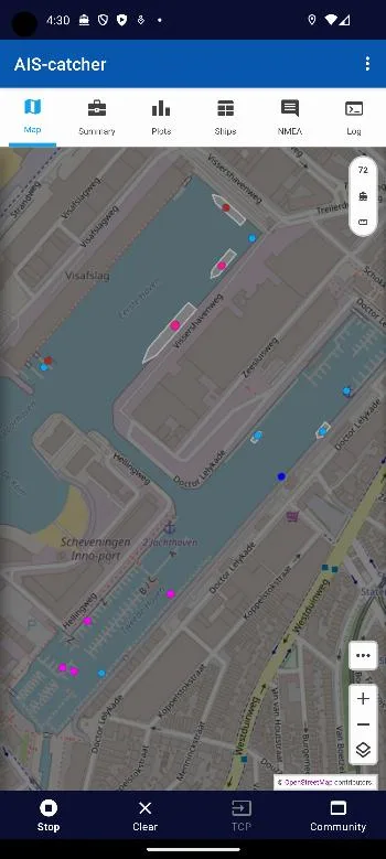 AIS-catcher screenshot 2