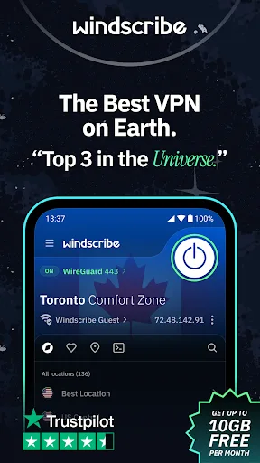 Windscribe screenshot 4