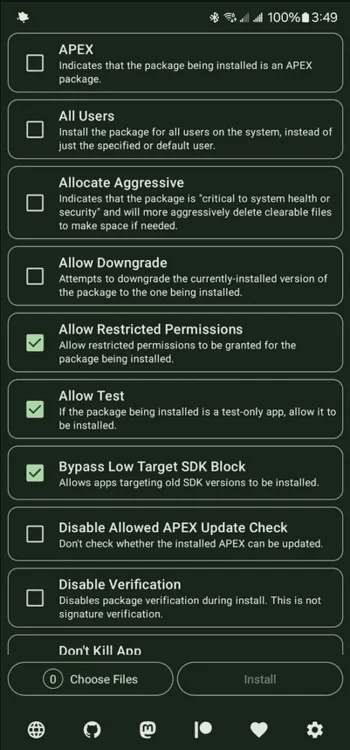 Install with Options screenshot 1