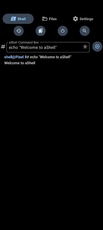 aShell screenshot 2