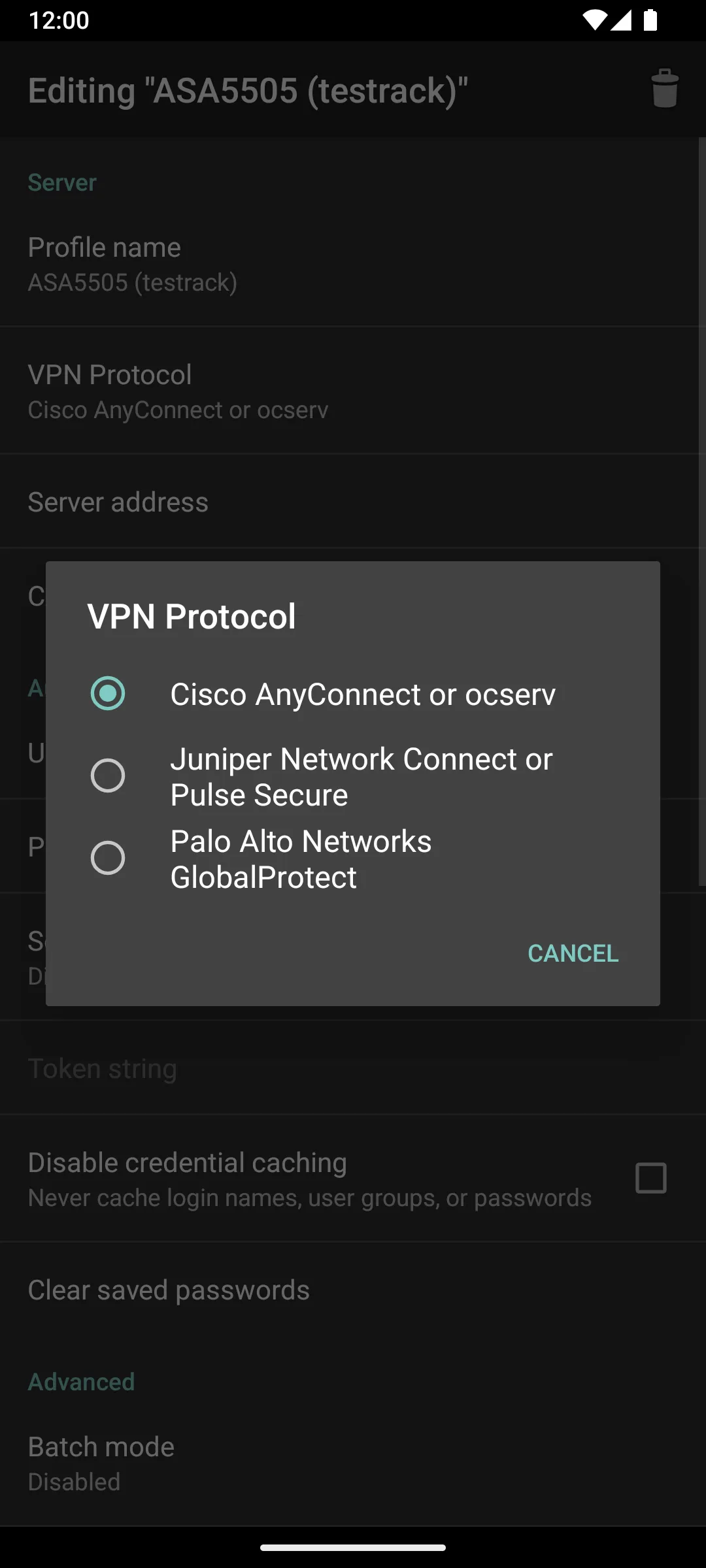OpenConnect screenshot 5
