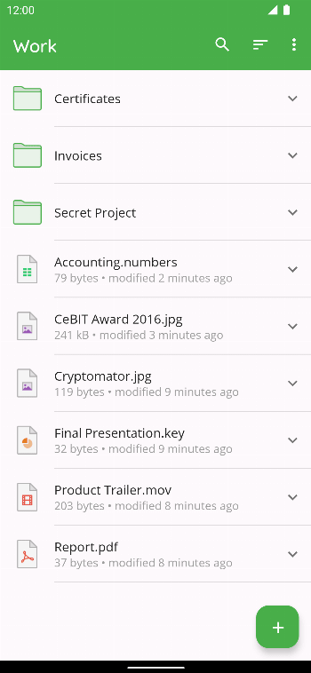 Cryptomator screenshot 5