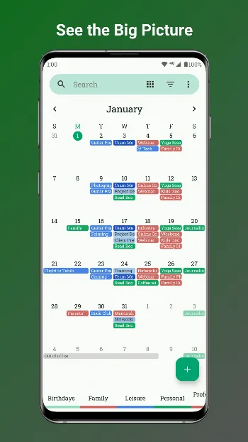 Fossify Calendar screenshot 1