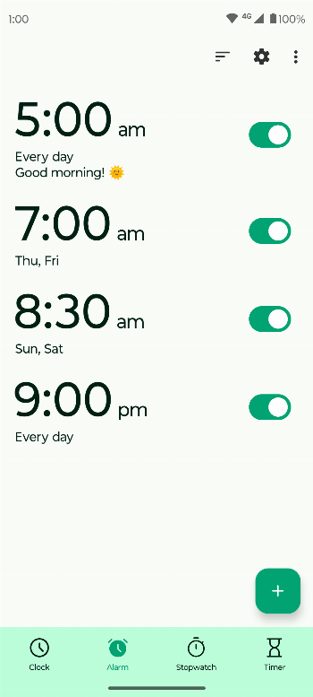 Fossify Clock screenshot 2