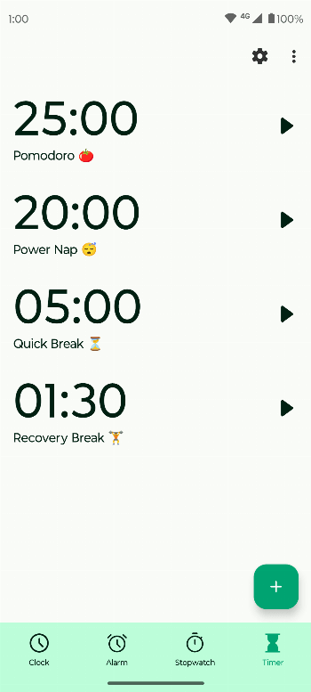 Fossify Clock screenshot 3