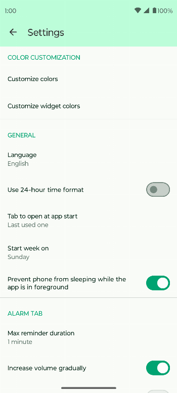 Fossify Clock screenshot 5