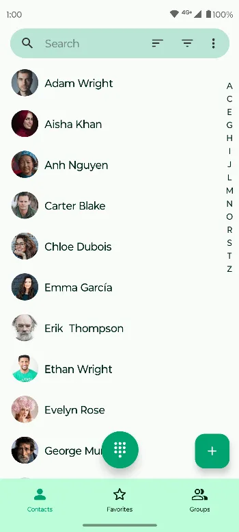 Fossify Contacts screenshot 1