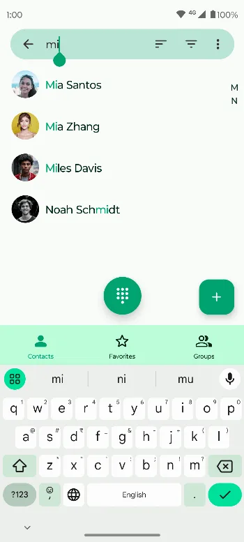 Fossify Contacts screenshot 2