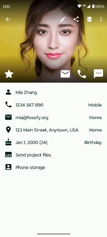 Fossify Contacts screenshot 3