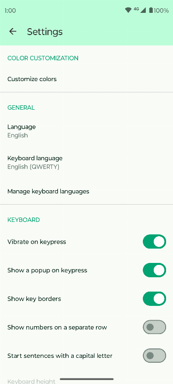 Fossify Keyboard screenshot 4