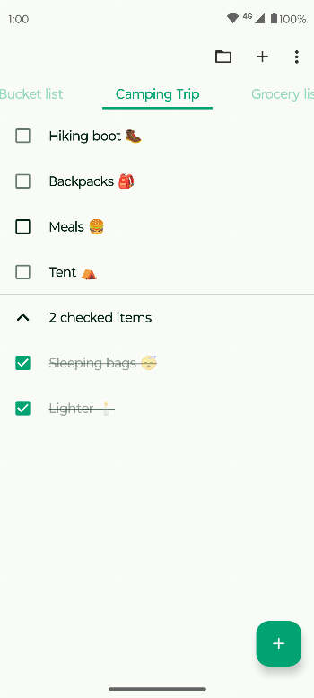 Fossify Notes screenshot 2
