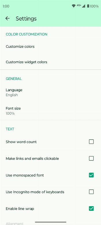 Fossify Notes screenshot 4
