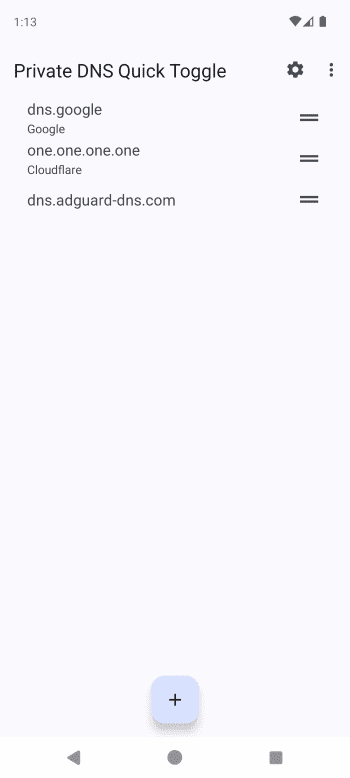 Private DNS Quick Toggle screenshot 1