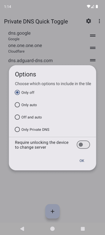 Private DNS Quick Toggle screenshot 5